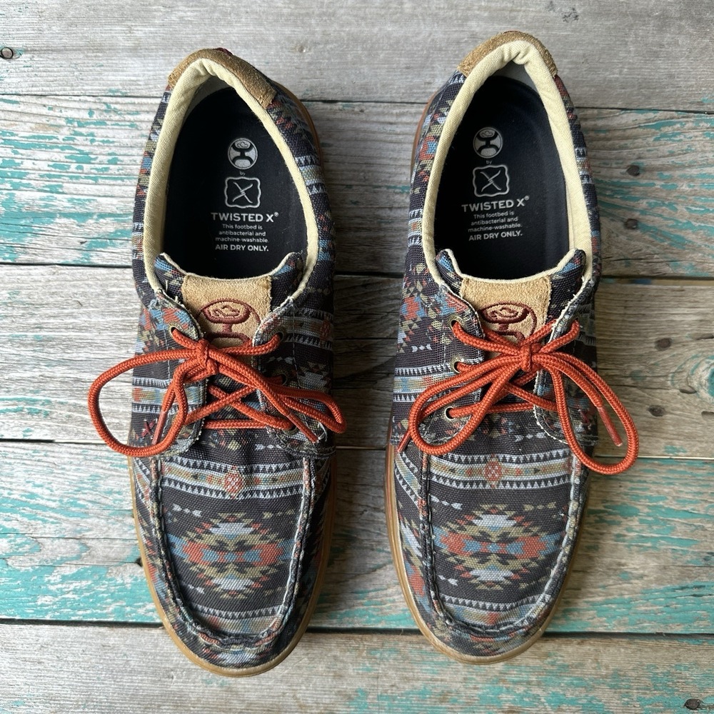Hooey Twisted x Looper Sneakers Shoes Men's‎ Size 10.5M Casual Aztec Fabric Lace